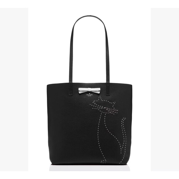 Kate Spade New York Handbags - Kate Spade New York On Purpose Embroidered Leather Cat Tote EUC